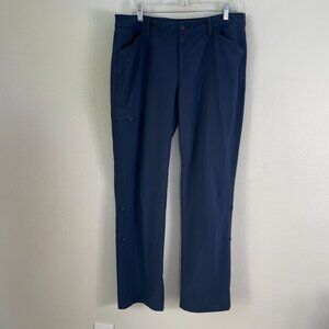 Eddie Bauer Womens 14 Navy Roll Up Pants Lightweight Outdoor Hiking